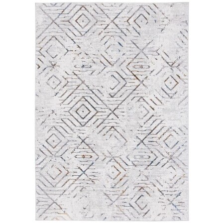 Safavieh 2 ft. 2 in. x 9 ft. Sonoma Contemporary Rectangle Power Loomed Rug - Gray & Ivory SON366F-29